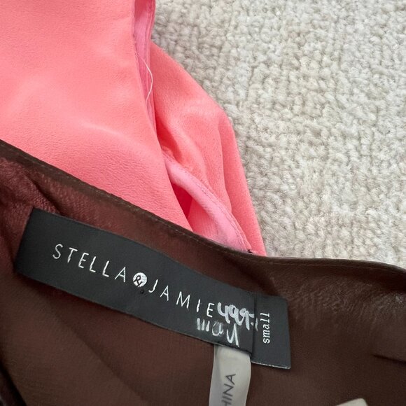 Stella & Jamie Asymmetrical Silk Sleeveless Blouse Top S - Picture 2 of 9